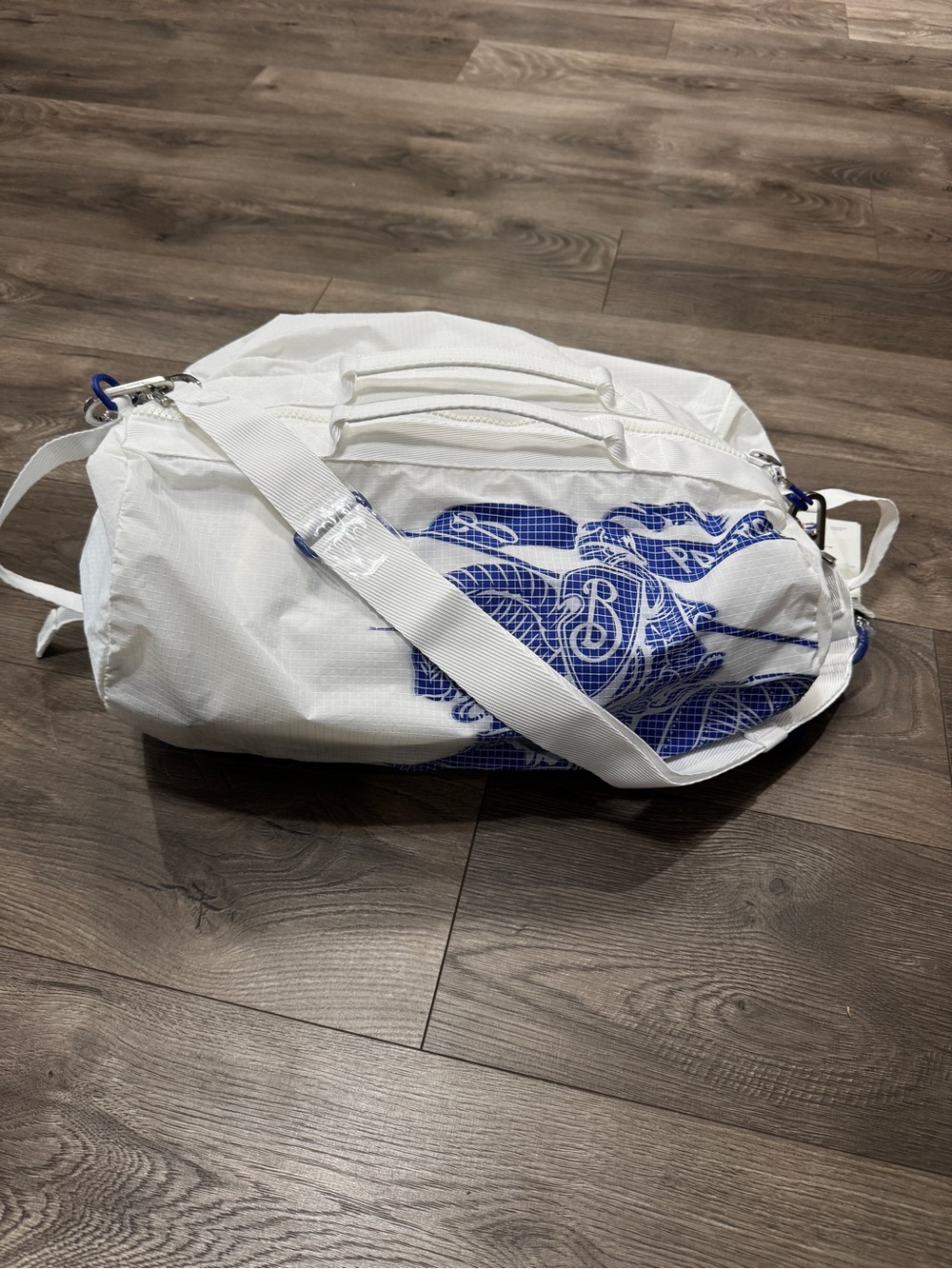 Burberry Medium EKD Nylon Duffle Bag - Picture 2 of 6